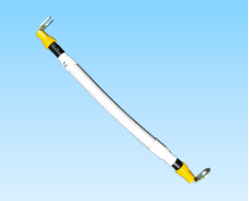 434. 產(chǎn)品名稱：定制光伏逆變器Switch to PCB板PV-/UL3530/10AWG/黑色硅膠線預(yù)絕緣 M4 90°Y型端子加預(yù)絕緣M4 90°O型端子/玻纖管