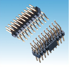 209. 產品名稱: 2.54mm 排針 雙排 臥式SMT(帶柱/夾持蓋)      